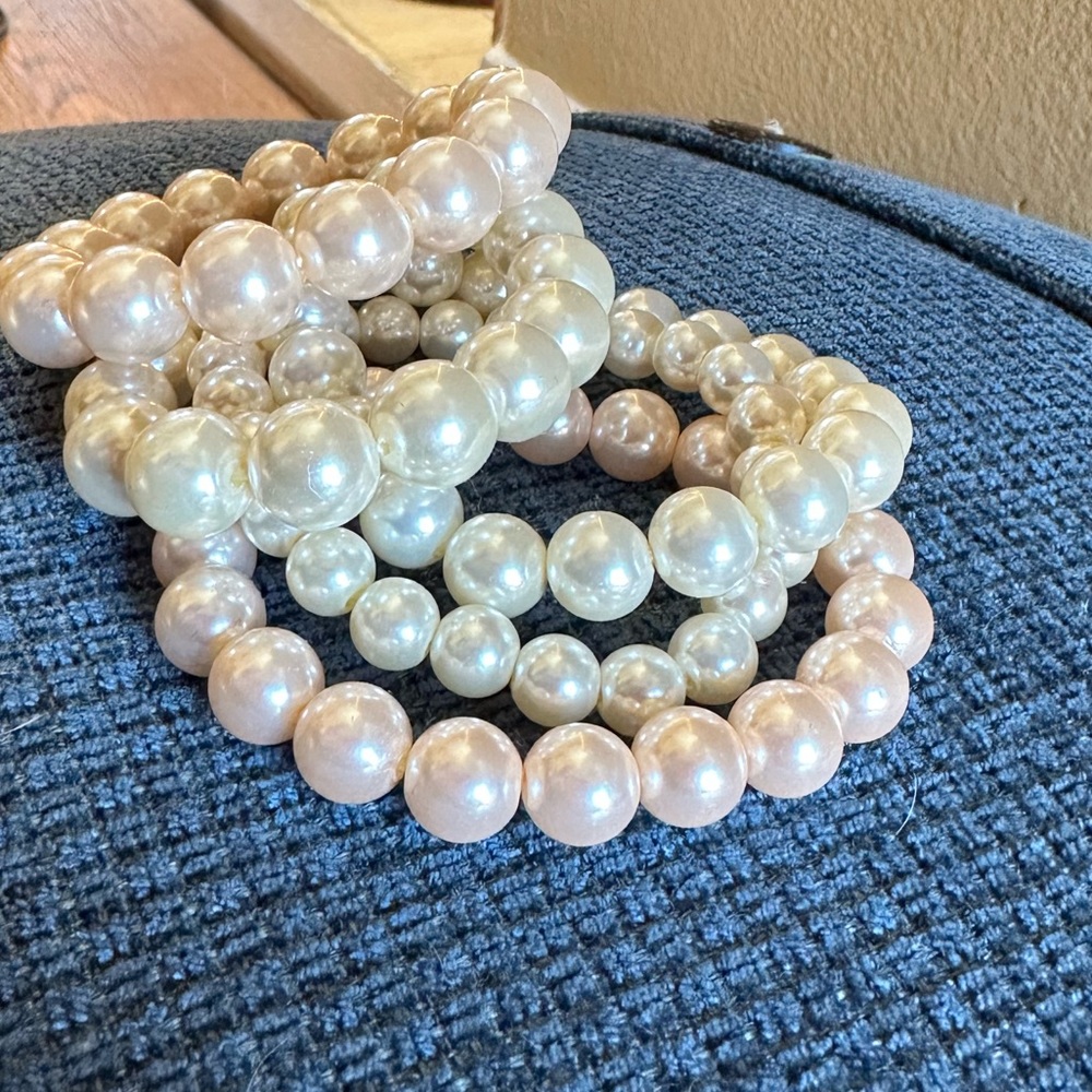 Faux Pearl Bracelets